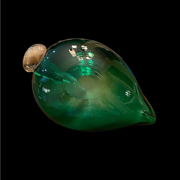 Vintage art glass emerald green swan dish EVC - Picture 6 of 6